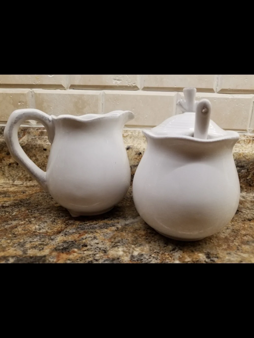 Seahorse Starfish Seashell Blue Sky Ceramic Sugar Creamer Serving Spoon Set NEW